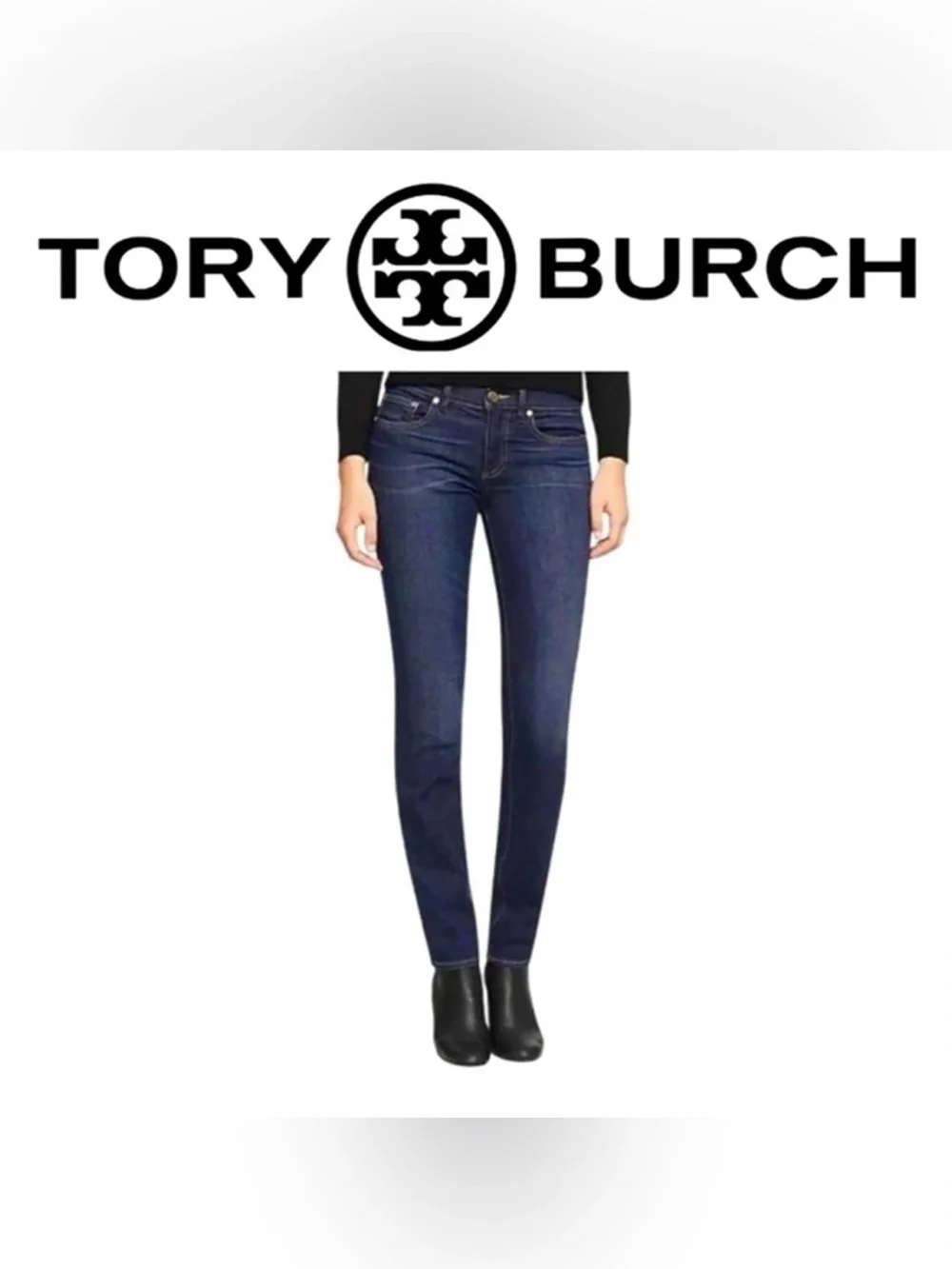 💕 $29 Bundled Tory Burch Dark Blue Skinny Legging Jeans